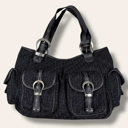 Christian Dior trotter multipocket handbag 2004 black