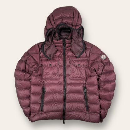 Moncler jacket burgundy - 2 (small/Medium)