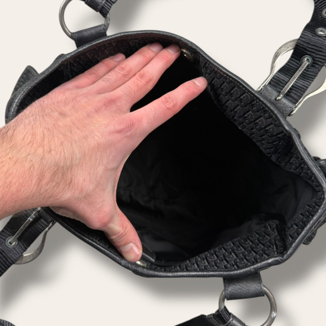 Christian Dior trotter multipocket handbag 2004 black