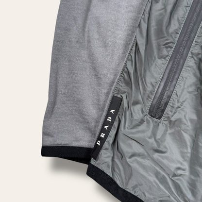 Prada zip-up vest grey - Small