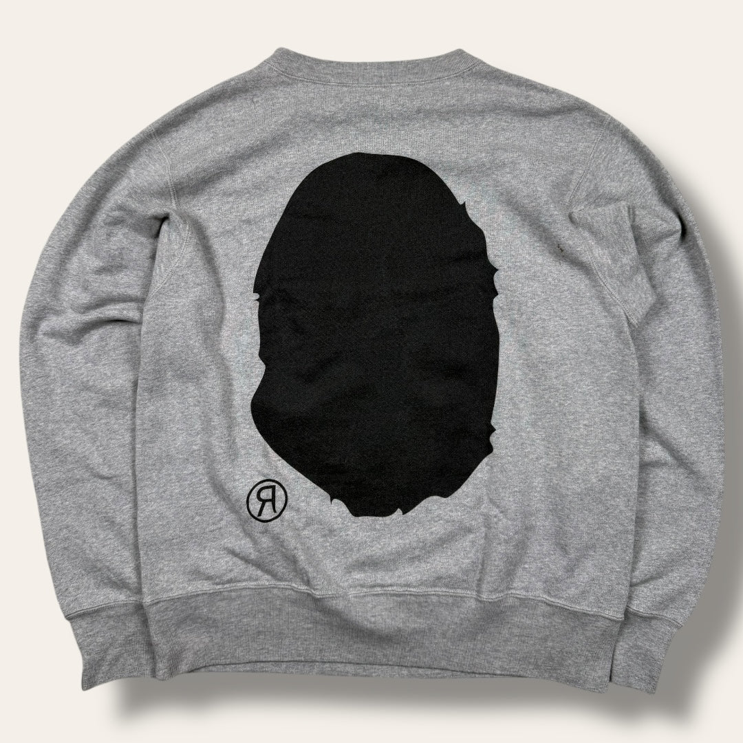 Bape head sweater grey - medium