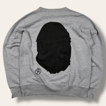 Bape head sweater grey - medium