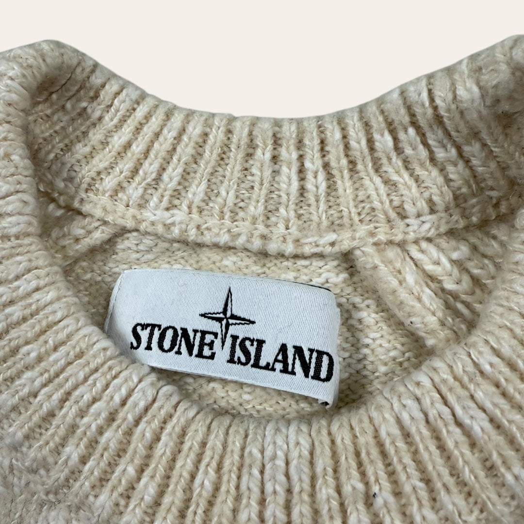 Stone island knitted sweater beige - Small