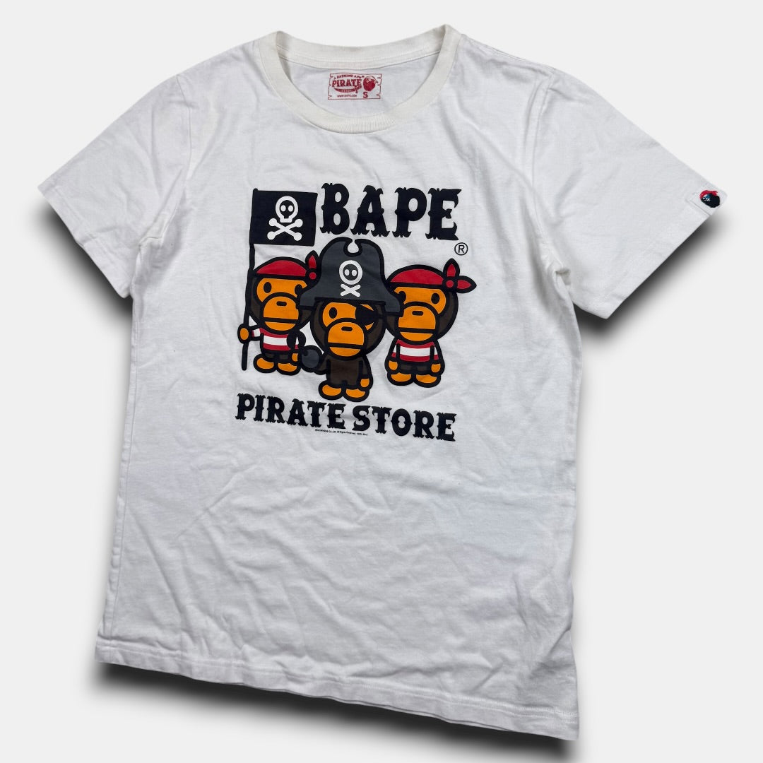Bape pirates tee white - Small