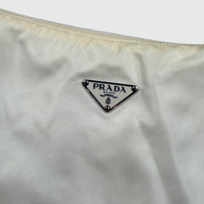 Prada nylon tessuto handbag white