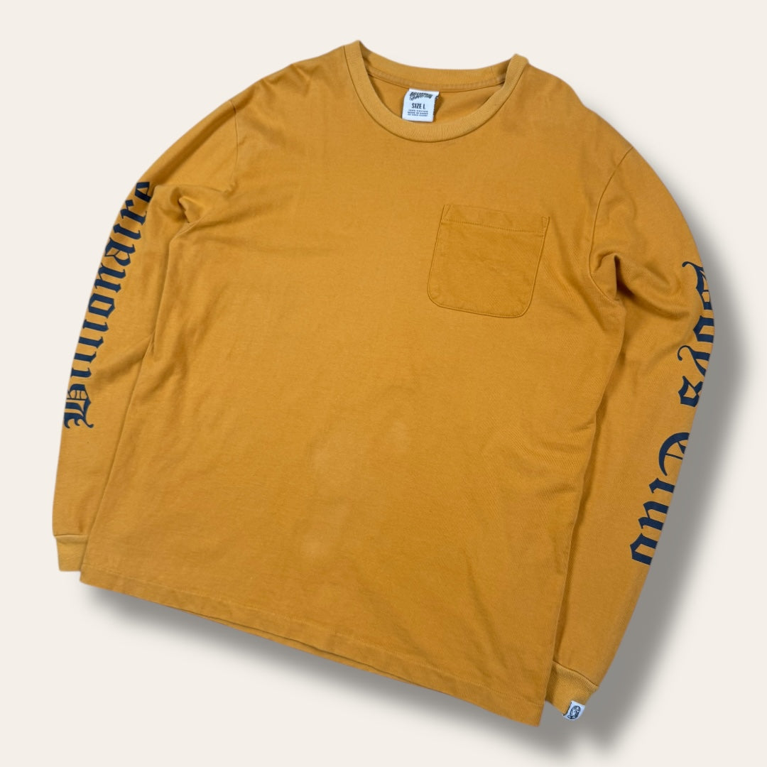 Billionaire boys club long sleeve mustard - Large