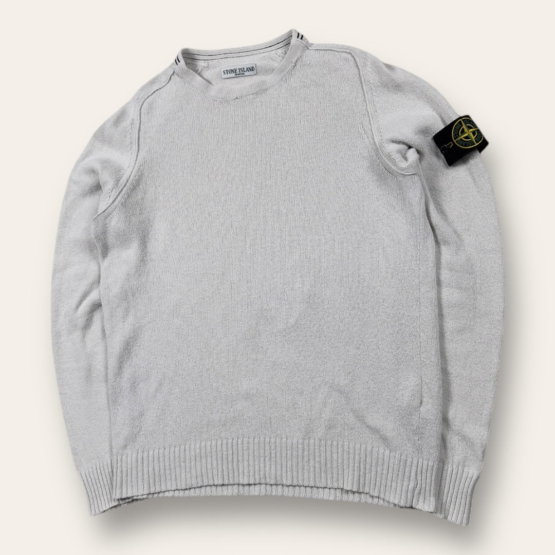 Stone island sweater white/crême - Medium