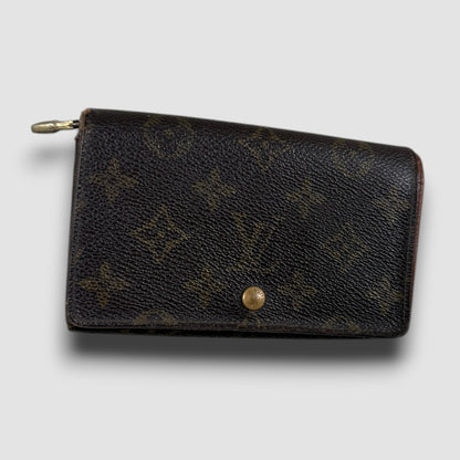 Louis Vuitton zip wallet brown