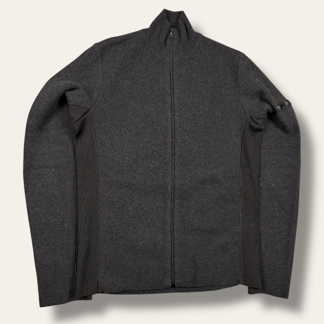 Prada black label zip-up vest black - Small