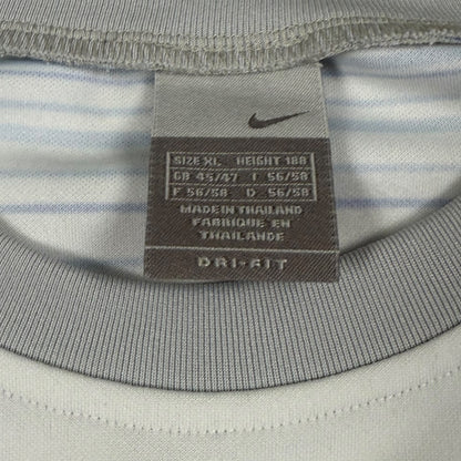 Nike 00’s dri fit tee white/grey - Extra large