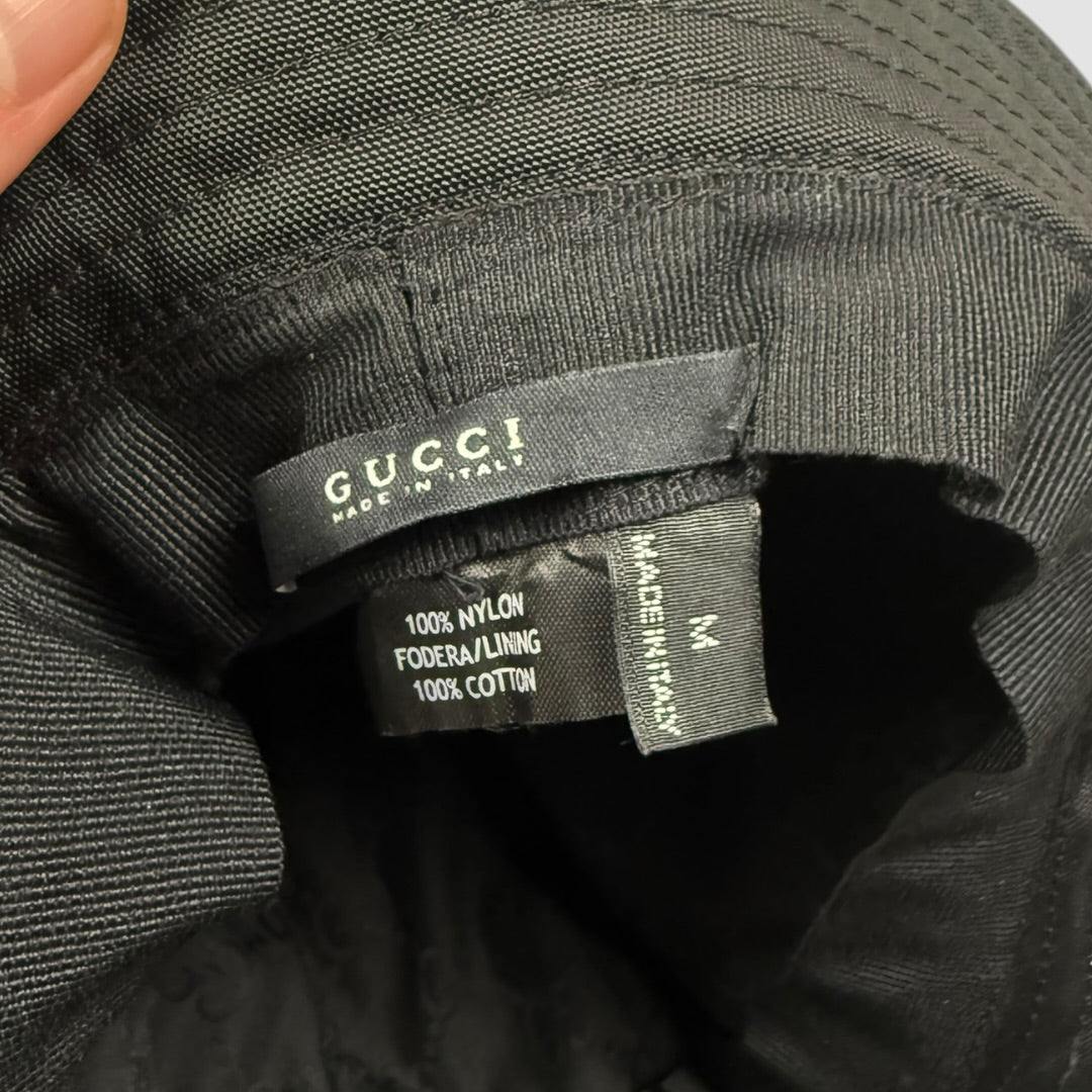 Gucci Bob bucket hat black/dark green - medium