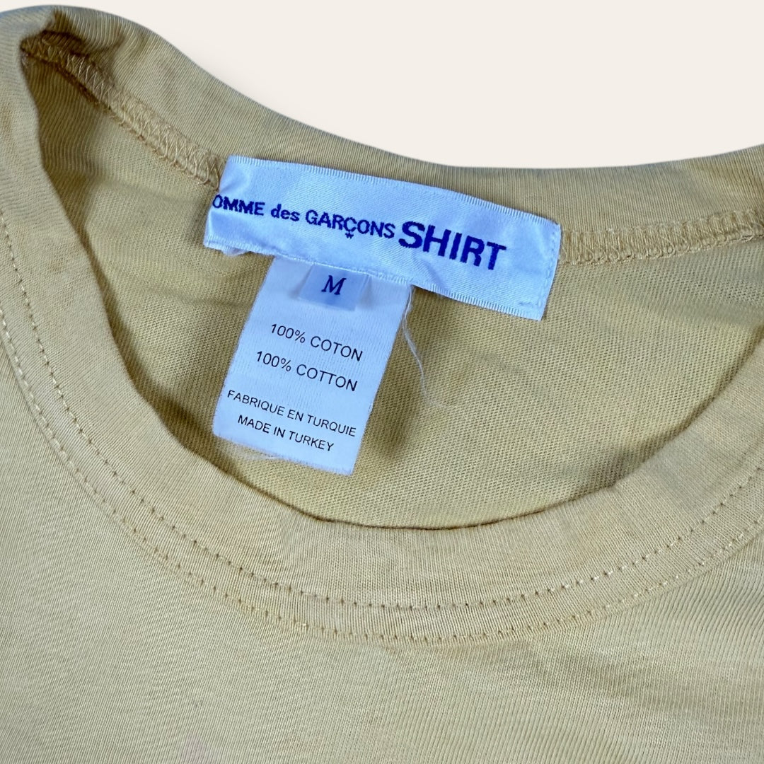 Comme des garcons tee yellow - Medium