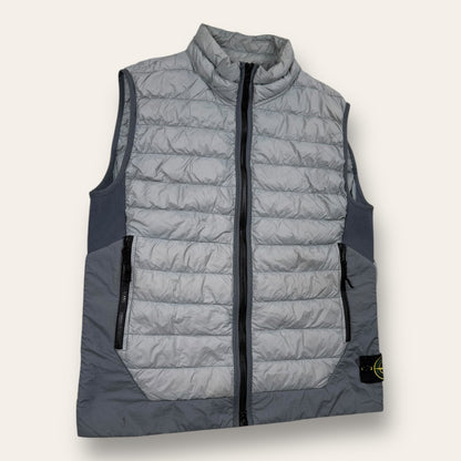 Stone island garmed dyed micro yarn down vest grey - Medium