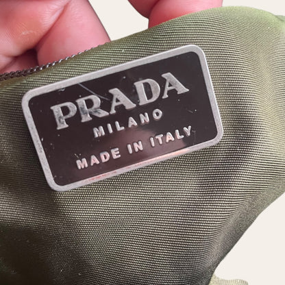 Prada sling bag dark green