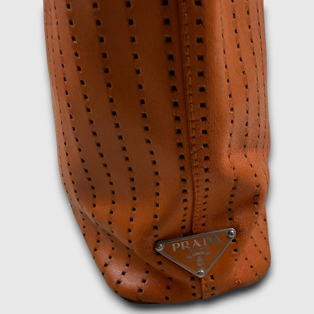 Prada tote bag orange