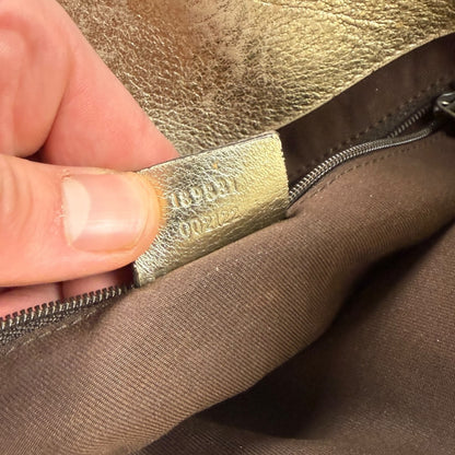 Gucci canvas handbag beige/gold