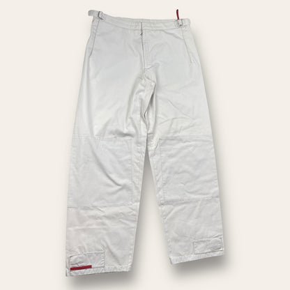 Prada sport pants beige/white - Large/extra large