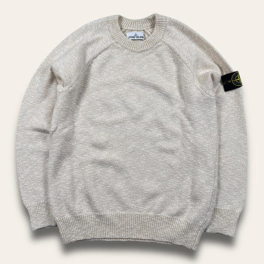 Stone island knitted sweater beige - Small