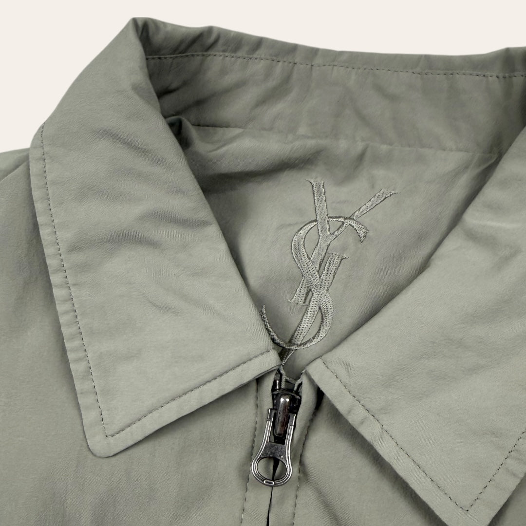 Yves saint laurent harrington jacket beige - small