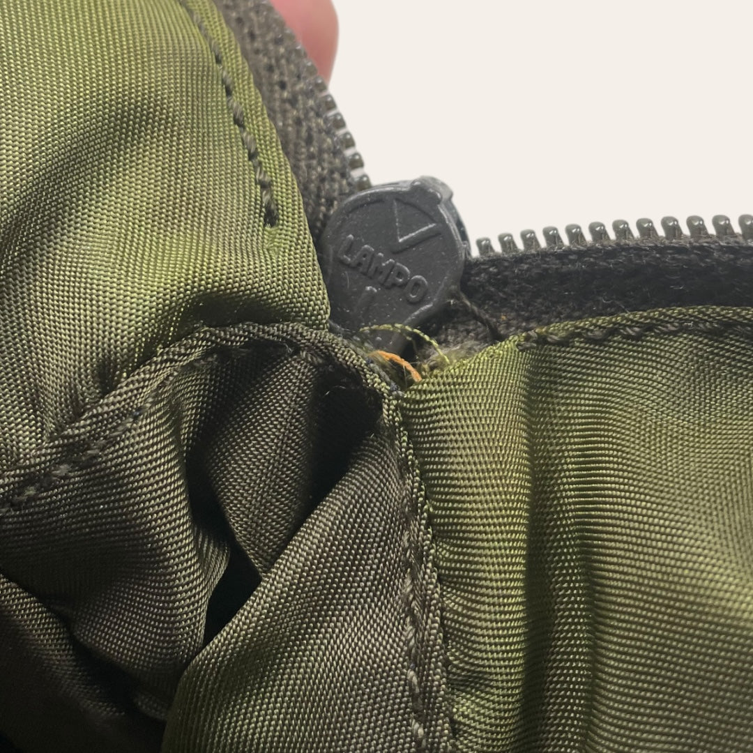 Prada sling bag dark green