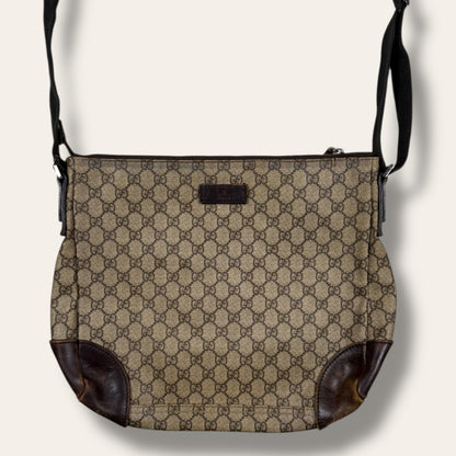 Gucci canvas shoulder bag