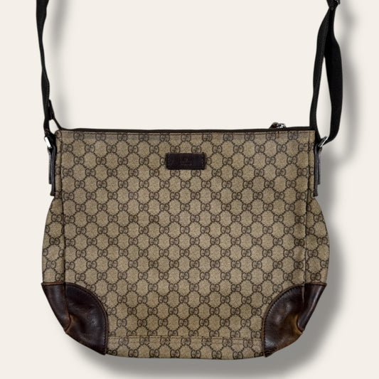 Gucci canvas shoulder bag
