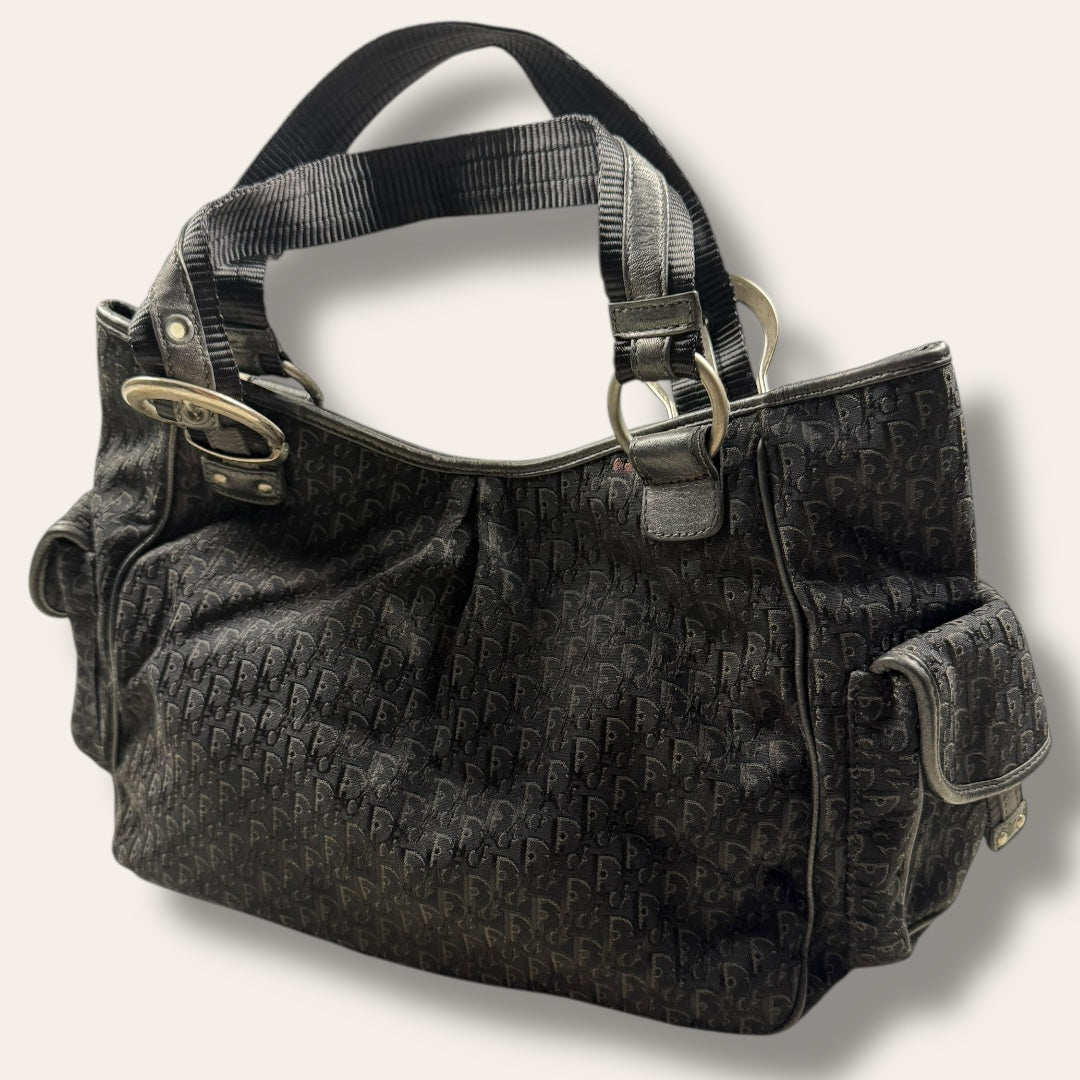 Christian Dior trotter multipocket handbag 2004 black