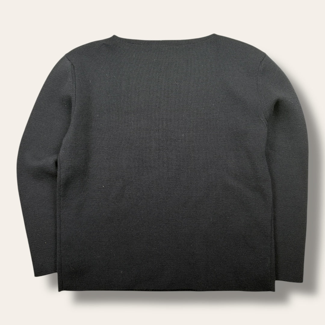 Gucci woven pocket sweater navy - Large