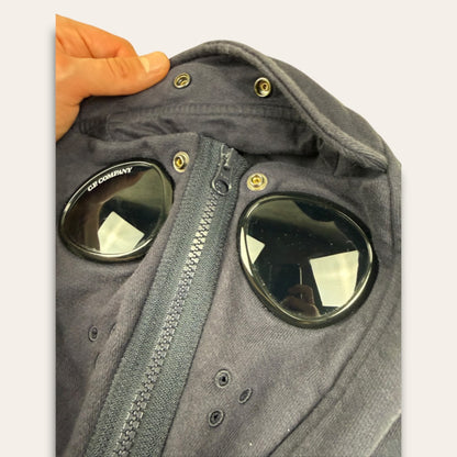 C.P. Company goggle zip-up hoodie navy - Small