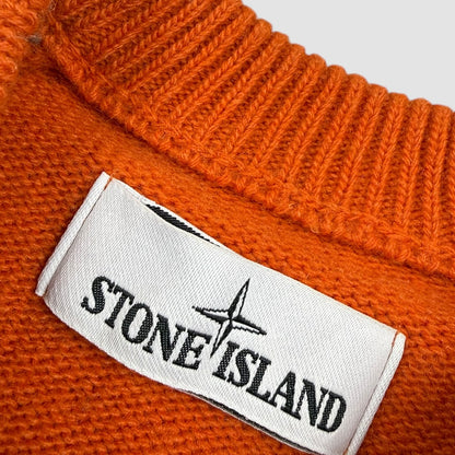 Stone Island knitted sweater orange - Large