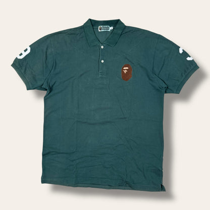 Bape polo shirt green - Extra large