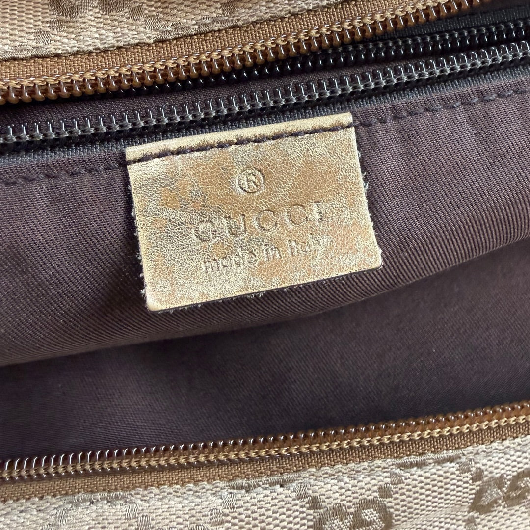 Gucci vintage GG Canvas Web/Sherry Line Tote