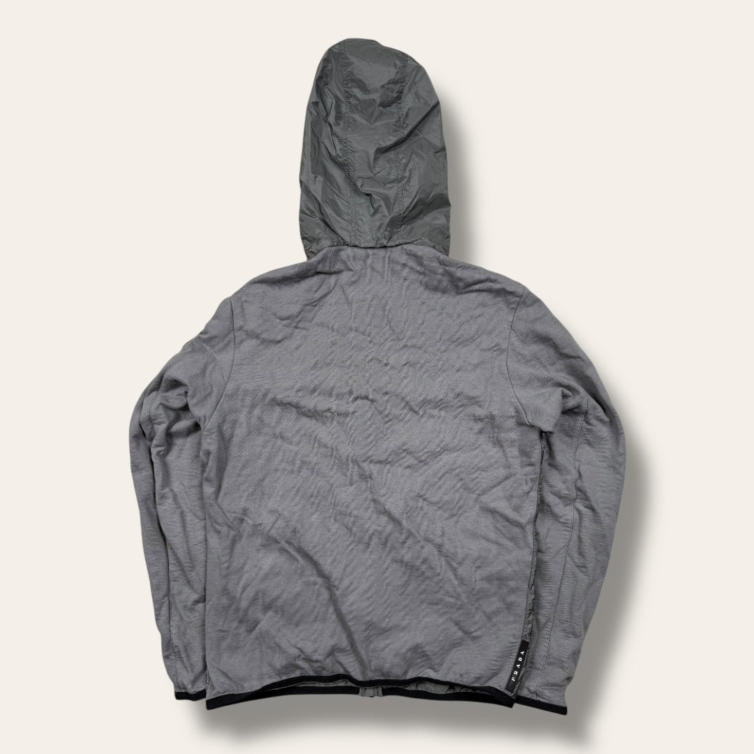 Prada zip-up vest grey - Small