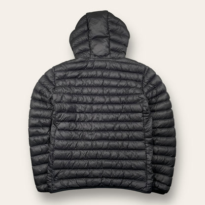 Stone island garment dyed micro yarn down jacket black/grey - Medium