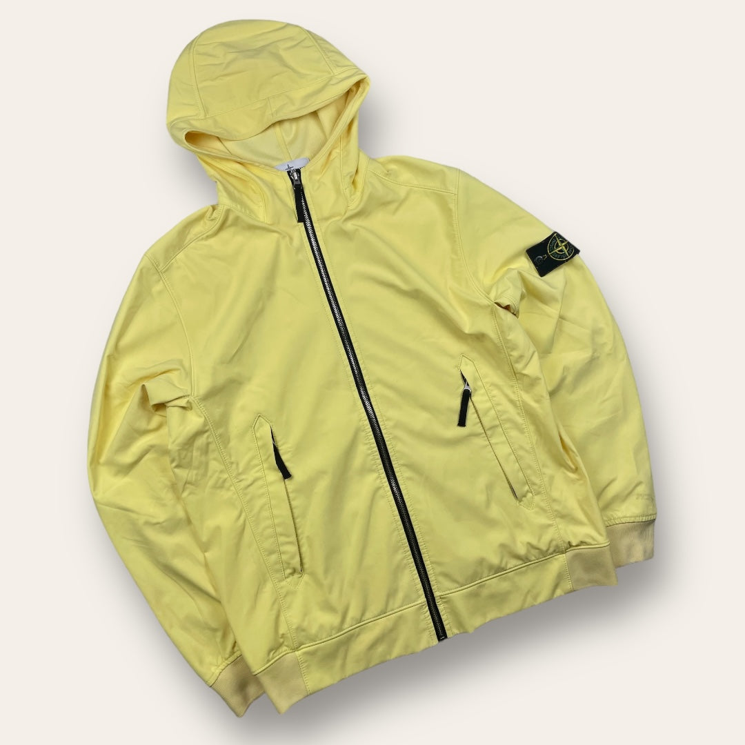 Stone Island light shoft shell-r neon yellow