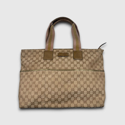 Gucci GG Canvas Web/Sherry Line Tote bag