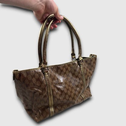 Gucci GG canvas plastific leather