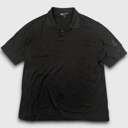 Y-3 adidas poloshirt black - large