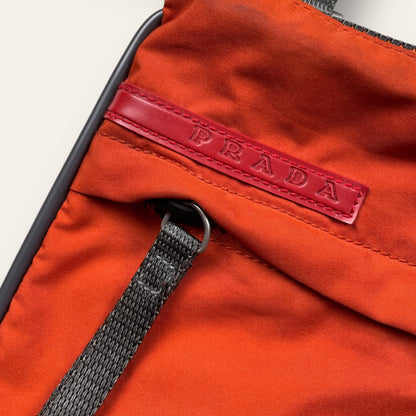 Prada sport shoulder bag orange