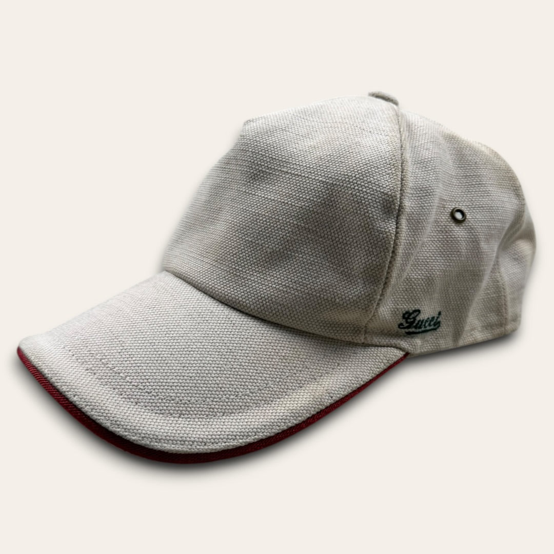 Gucci canvas cap white - Medium
