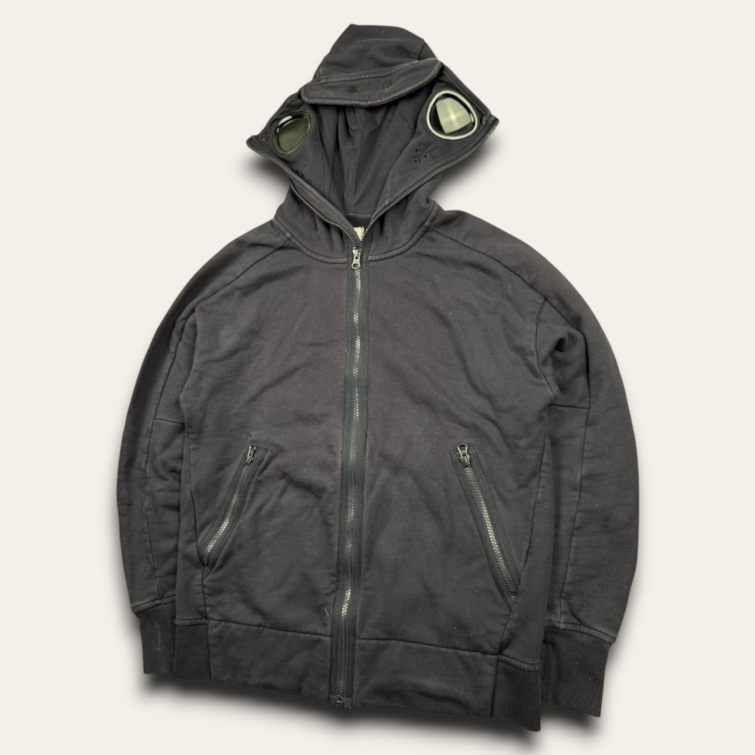 C.P. Company goggle zip-up hoodie navy - Small