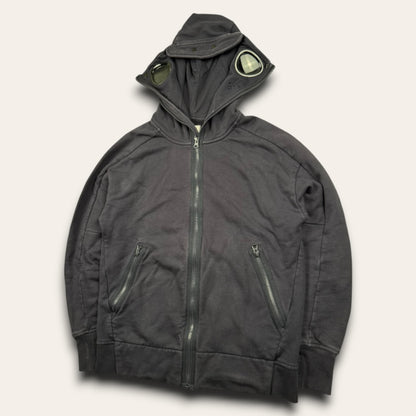 C.P. Company goggle zip-up hoodie navy - Small