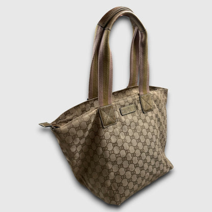 Gucci vintage GG Canvas Web/Sherry Line Tote