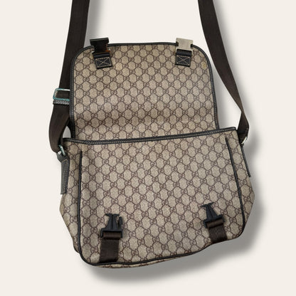 Gucci canvas shoulder bag
