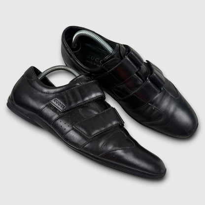 Gucci leather velcro strap shoes black - 42,5