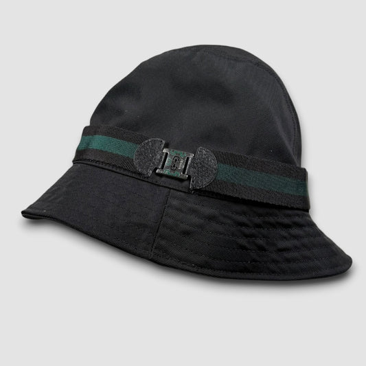 Gucci Bob bucket hat black/dark green - medium