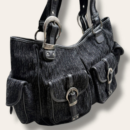 Christian Dior trotter multipocket handbag 2004 black