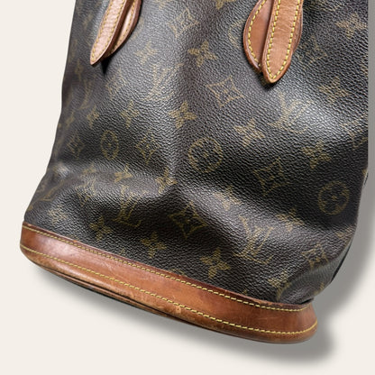 Louis vuitton bucket bag brown