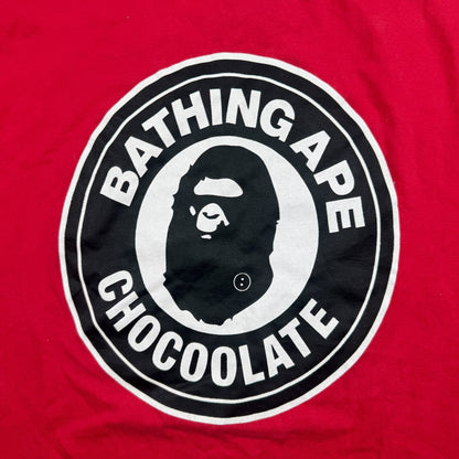 Bape chocolate tee red - Medium