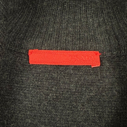 Prada black label zip-up vest black - Small